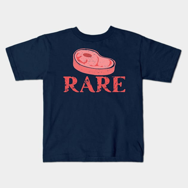 Rare Steak Lover Kids T-Shirt by 4Craig